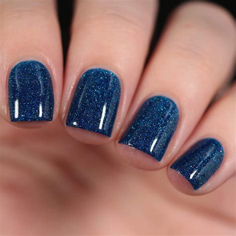 navy blue toenail polish.